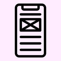 Smartphone Layout Icon vector