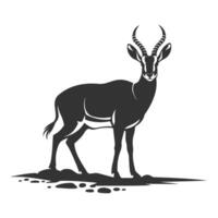 A clean and modern representation of an antelope form, emphasizing simplicity and beauty. vector