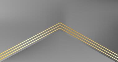 Black gold gradient color geometric triangle abstract background. Wallpaper design vector