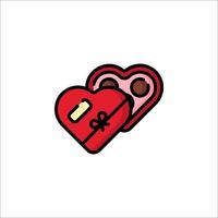 Valentine's day icon with a heart shape vector