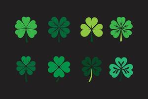 four-leaf clover flower design vector