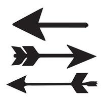 arrows set of three arrows vector