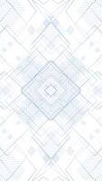 Abstract blueprint styled background with a complex geometric pattern of blue lines and shapes. Symmetrical kaleidoscopic design. Full HD and looping vertical animation. video