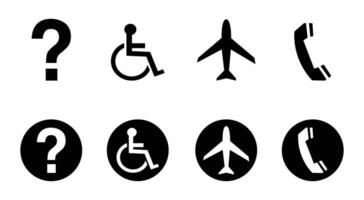 Set of Travel and Accessibility Icons vector