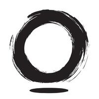 Rough Textured Enso Circle vector