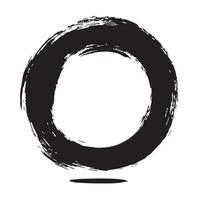 Meditative Zen Circle Brush vector