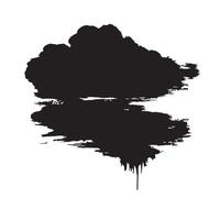 Hand-Drawn Cloud Brush vector