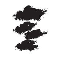 Overcast Grunge Cloud Stroke vector