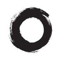 Rustic Enso Circle Brush vector