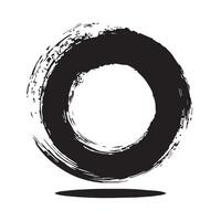 Abstract Monochrome Enso Stroke vector