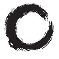 Zen Enso Brush Stroke Art vector