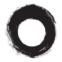 Fluid Zen Enso Brush Stroke vector