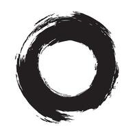 Simple Enso Brush Line vector