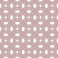 Repeating geometric pattern. Arabic islamic style. Ornate shapes. Light pink motifs. Cream background. Symmetrical design. Intricate details. Vintage style. Decorative art. Textile design. vector
