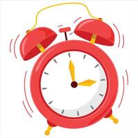 retro alarm clock illustration vector
