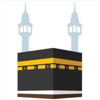 Illustration of the Kaaba in Mecca vector