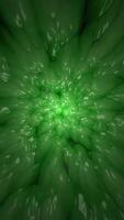 Vibrant oozing green slime abstract background. Microscopic view of an organic cellular structure pattern. Alien organism or texture concept. Full HD and looping vertical motion background. video