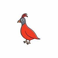 Minimalist Bird Icon Illustration for Creative Design Projects vector