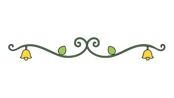 Decorative Floral Frame Underline for Creative Projects vector