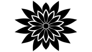 Artistic Floral Flower Silhouette Design Ideal for Elegant Decorative vector