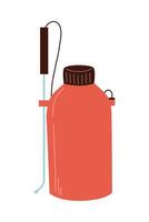 Garden sprayer with a telescopic handle vector