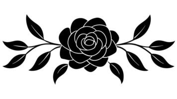 Stylish Ornament with Underline for Graphic Design vector