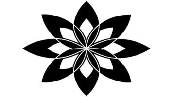 Floral Flower Ornament Silhouette Design Decorative and Artistic Use vector