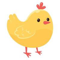 Cute chick. illustration in flat style vector