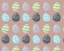 A pattern of different easter eggs. Simple flat illustration. background. vector