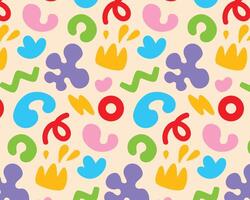 A pattern of abstract multicolored shapes. illustration. vector