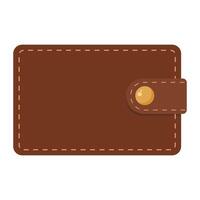 isolated illustration design of a man's leather wallet vector