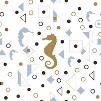 Seahorse Pattern - Ocean Design vector