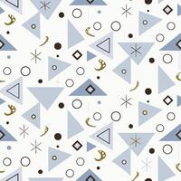 Diverse Reptile Amphibian Pattern blue and Seamless vector