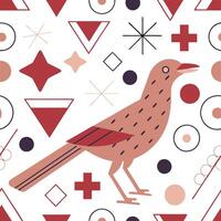 Roadrunner Bird Pattern - Fast vector