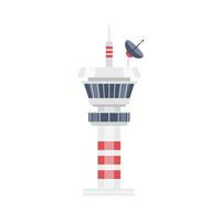 Airport tower illustration isolated on white background vector