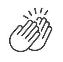 Applause icon , two hands clap, icon, . vector