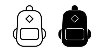 bag Icon set. Symbol isolated white background. illustration. color editable. vector