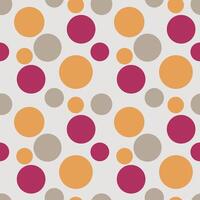 Seamless abstract textures. Retro pattern, minimalistic drawn elements, repeating dots and spots. Textile, wrapping paper, wallpaper design. Yellow, pink, beige. vector