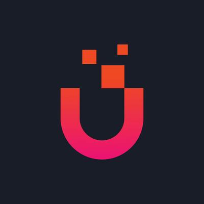 The u logo with a square shape
