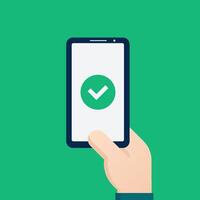 How to check your phone's battery life vector