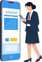 How to create a mobile banking app vector