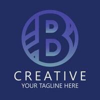 the logo for creative, with a blue background vector