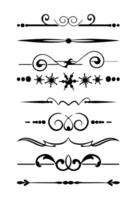 decorative vintage frame and border on black colour vector