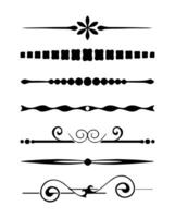 decorative vintage frame and border art vector