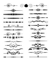 Set of decorative art vintage frame and border vector