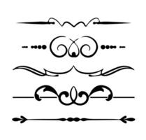 decorative vintage frame and border ornament art on black and white colour vector