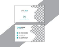 creative modern name card and business card design vector