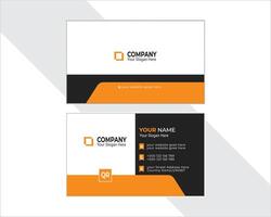 creative business card and name card horizontal design. vector