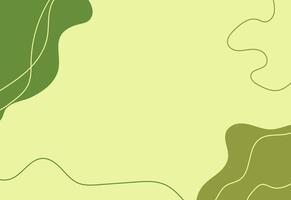 Green and yellow abstract background with a curved line vector