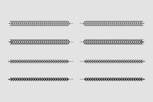 Hand drawn nature floral vine line divider for text layout separator decoration element collection. illustration vector